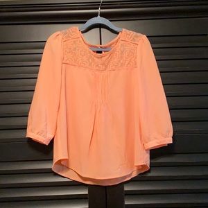 Peach Colored Boho Blouse